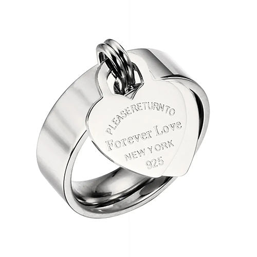 Eternal Affection Engraved Charm Ring